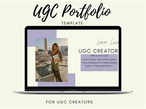 ugc creator portfolio canva